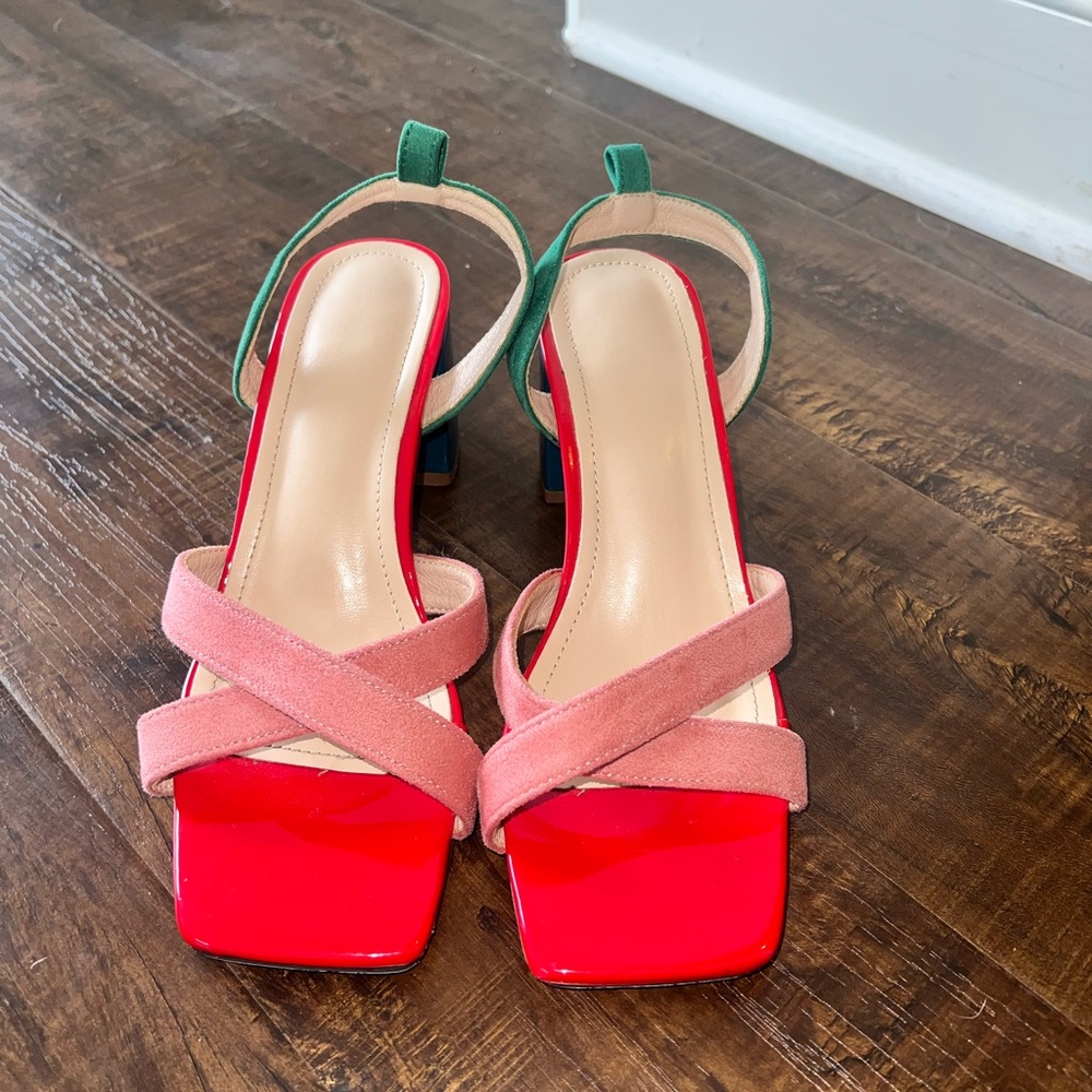 Color lock Women's Heels